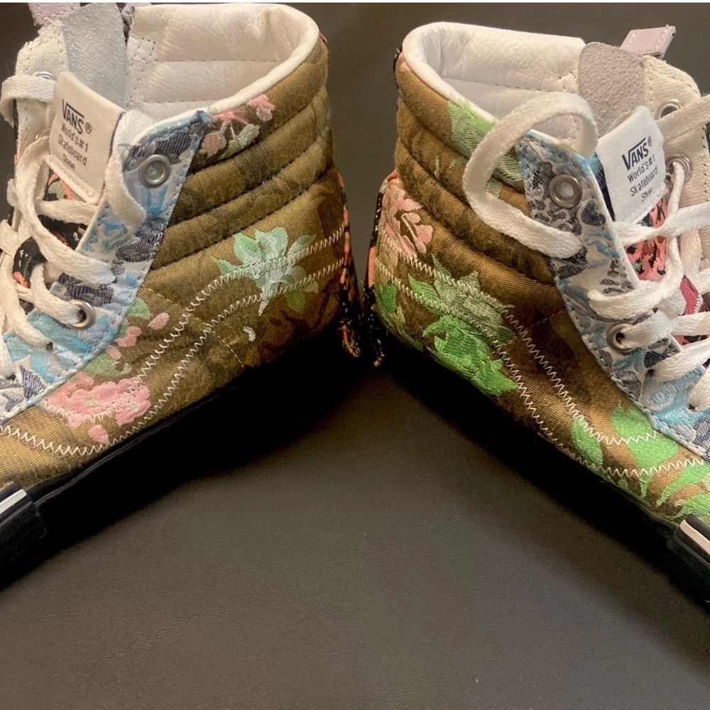 Vans Sk8-Hi Reissue Cap Florals Sneakers Women’s 9/Men’s 7.5 RARE - Picture 14 of 16